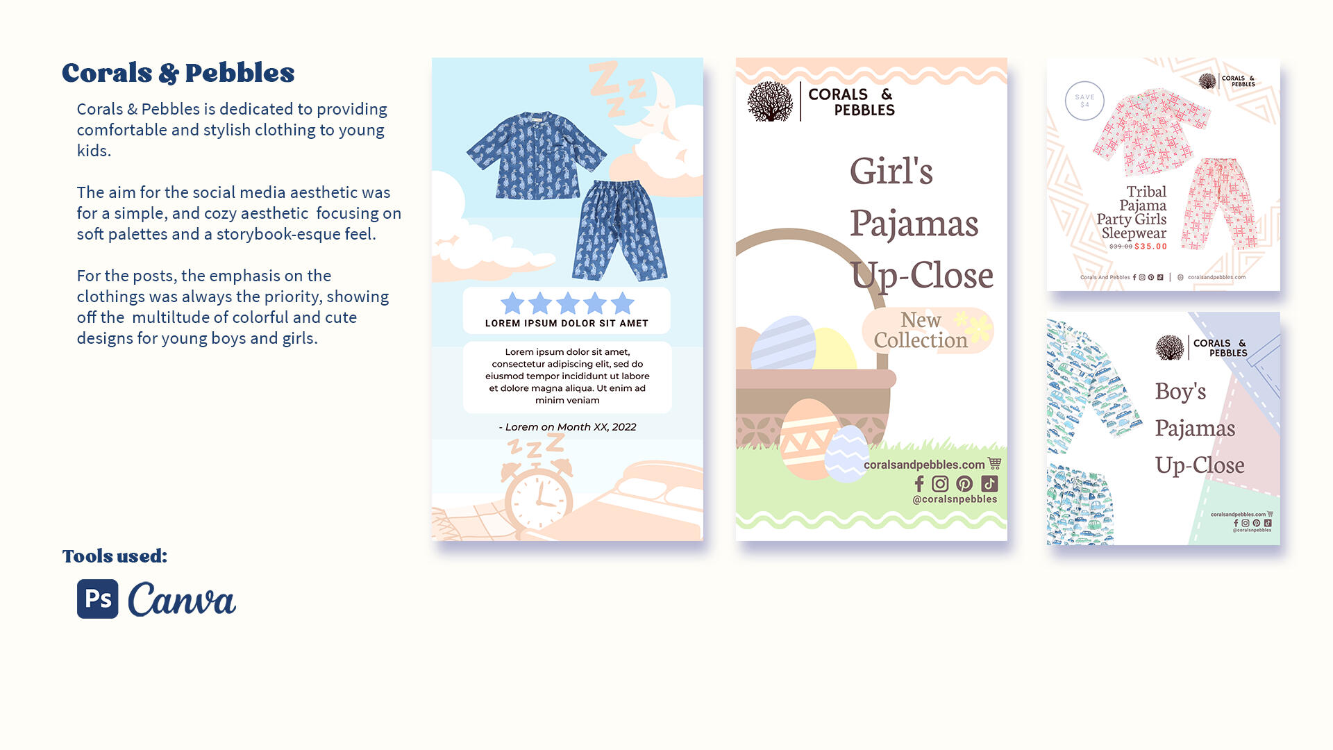 Corals &amp; Pebbles